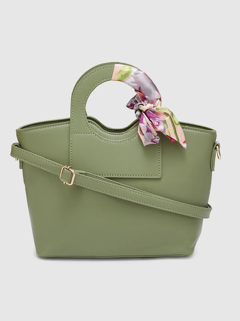 جلو باص Globus Women Sage Green Solid Casual Sling Bag